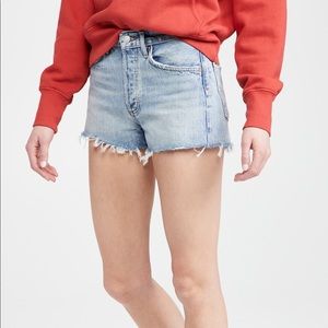 agolde parker cutoff shorts